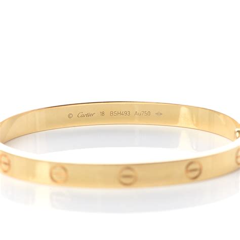 cartier 18k gold love bracelet|cartier bracelet women 18k new.